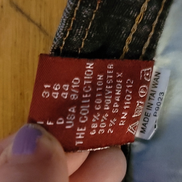 Lk New Miss Vigoss pink blue jeans sz 9/10 - Picture 10 of 11